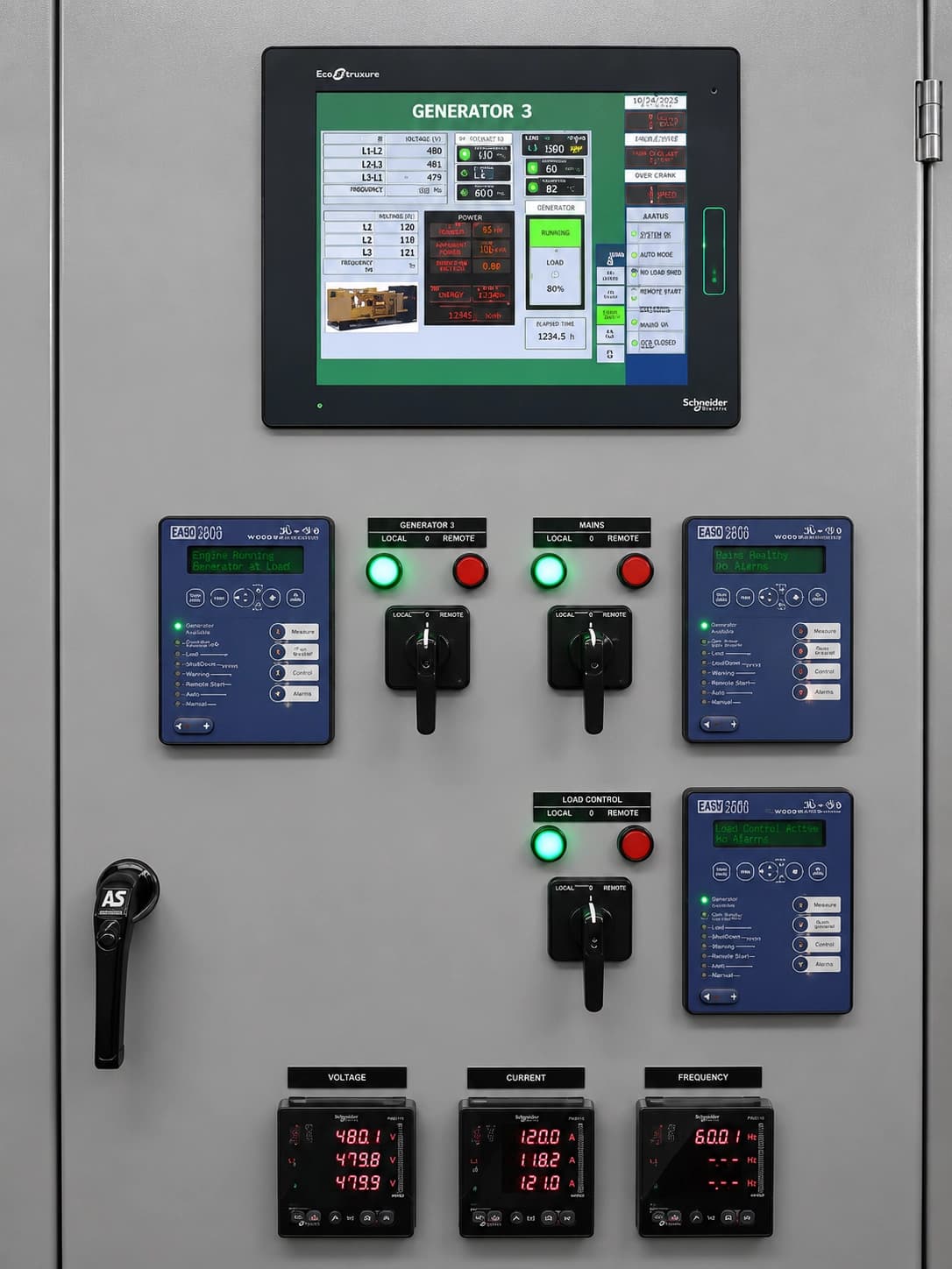 Sistemas de generación y control eléctrico